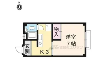 メゾンユーコーク(1K/2階)の間取り写真