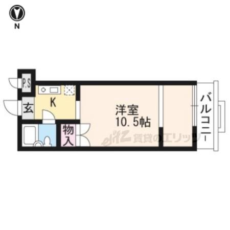 プルミエール増見(1K/2階)の間取り写真