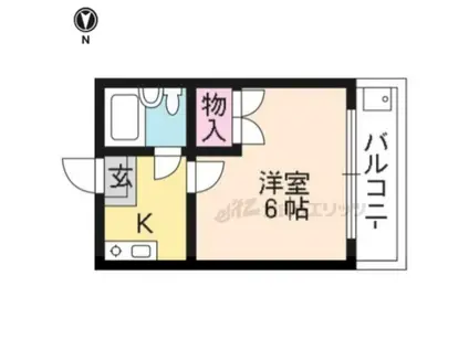 コーポ山善(1K/3階)の間取り写真