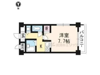 VISION(1K/2階)の間取り写真