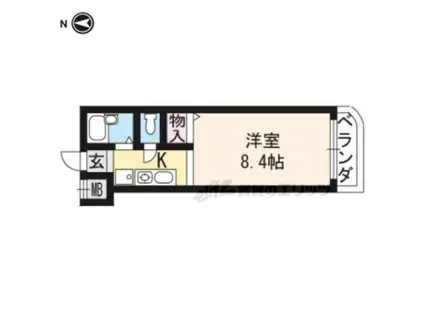 ブロッコリーの家(ワンルーム/1階)の間取り写真