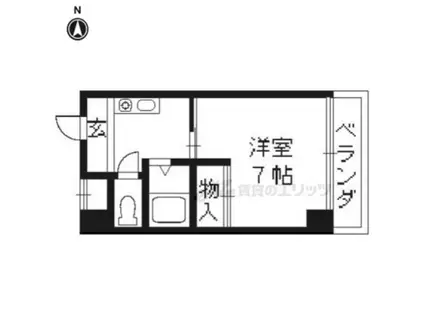 第7レジデンス春田(1K/1階)の間取り写真