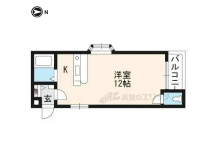 グレイスメゾンOZ(ワンルーム/3階)の間取り写真