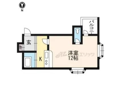 グレイスメゾンOZ(1K/2階)の間取り写真