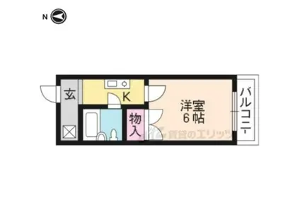 ハイツブルーバルーン(1K/5階)の間取り写真