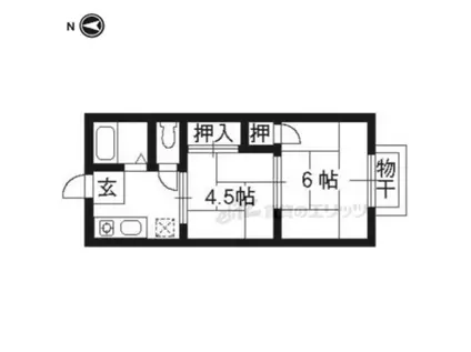 サンシティ藤戸A棟(2K/2階)の間取り写真