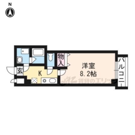 コージーハイツ大宮(1K/7階)の間取り写真