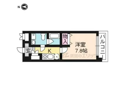 ANYTIME(1K/1階)の間取り写真