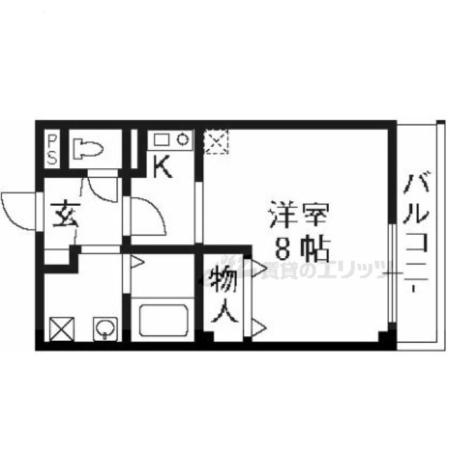 リヴィエール(1K/2階)の間取り写真