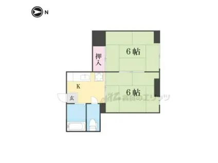 メゾン瀬田(2K/1階)の間取り写真