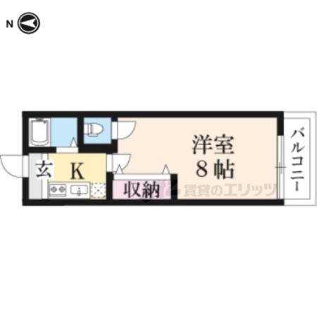 コーポシロー(1K/3階)の間取り写真