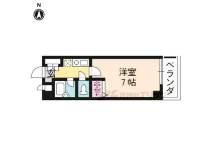 メゾンM(1K/2階)の間取り写真