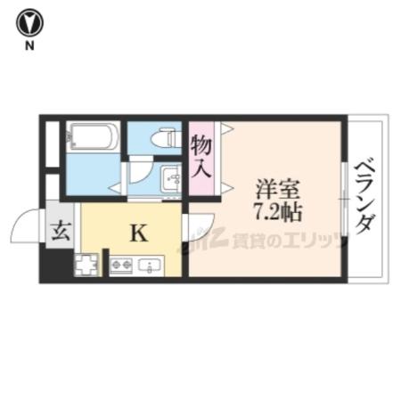 DREAM TOWN(1K/2階)の間取り写真