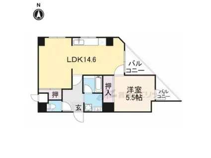 セラヴィ119(1LDK/4階)の間取り写真