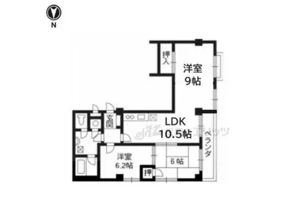 カーサ瀬田(3LDK/4階)の間取り写真