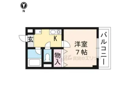 コープ松尾Ⅱ(1K/2階)の間取り写真