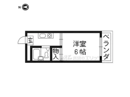 RICO1(1K/2階)の間取り写真