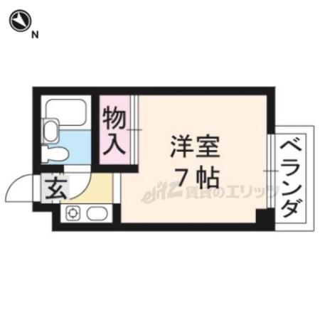 パティオOKAMOTO(1K/3階)の間取り写真