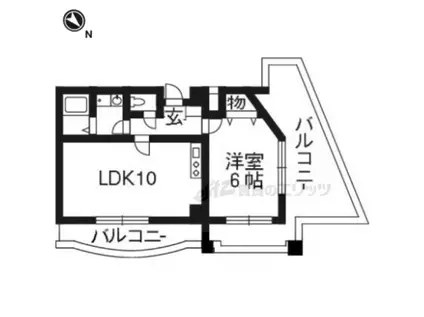 ANGEL PALACE(1LDK/4階)の間取り写真