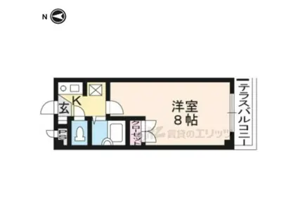SAKIZOHOUSE立原町(1K/3階)の間取り写真
