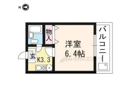 森マンション(1K/3階)の間取り写真