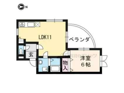 光悦音楽館(1LDK/3階)の間取り写真