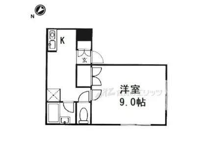 GRAFFITI MATSUI(1K/1階)の間取り写真