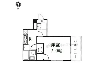 GRAFFITI MATSUI(1K/2階)の間取り写真