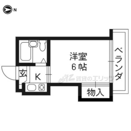 コーポマツモト(1K/2階)の間取り写真