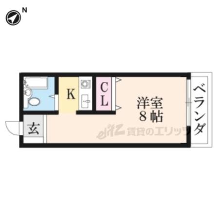 Mハイツ(1K/2階)の間取り写真