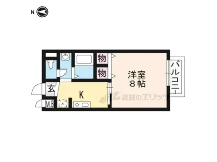 サープラス池田(1K/1階)の間取り写真