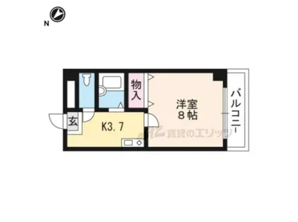 メゾンYOU&I(1K/4階)の間取り写真