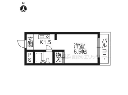 ネットワークジャパン(1K/3階)の間取り写真