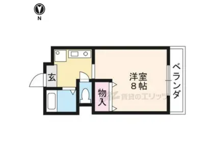 ベルコート94(1K/2階)の間取り写真