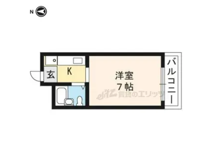 レジデンス太田(1K/2階)の間取り写真