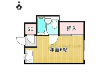 藤川ハイツ(ワンルーム/2階)の間取り写真