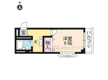 レ・タン・ドゥ・ラ・メールCK(1K/4階)の間取り写真