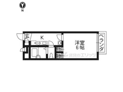 レオパレス 和泉(1K/2階)の間取り写真