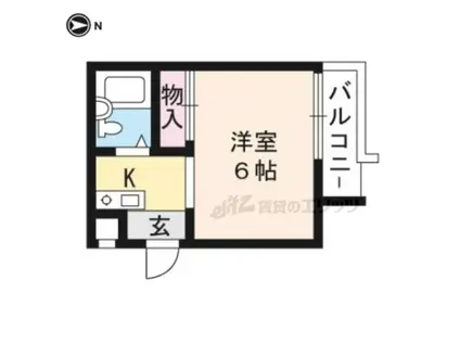 ハイツシンセリティ(ワンルーム/1階)の間取り写真