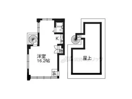 東寺ビル(ワンルーム/3階)の間取り写真