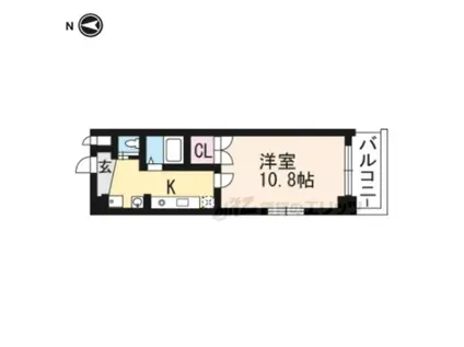 アートプラザ・ミー(1K/6階)の間取り写真