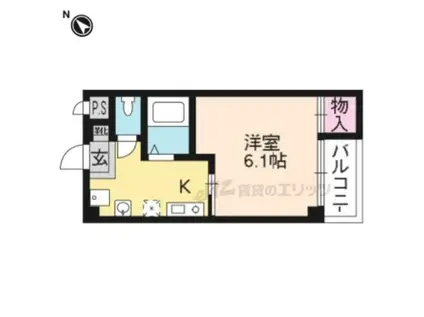 ミルコート(1K/1階)の間取り写真