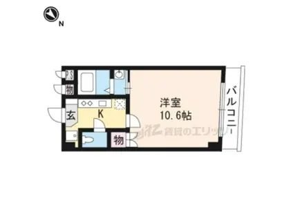 アフロディテ(1K/3階)の間取り写真