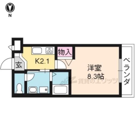 サンパティック(1K/2階)の間取り写真