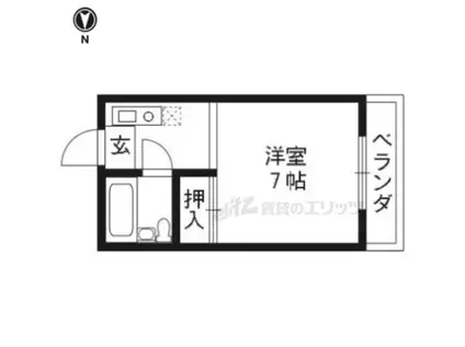 ソフィアハイム(1K/3階)の間取り写真