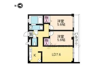 サンジェルマン(2LDK/1階)の間取り写真