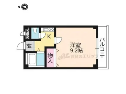 サンジェルマン(1K/2階)の間取り写真