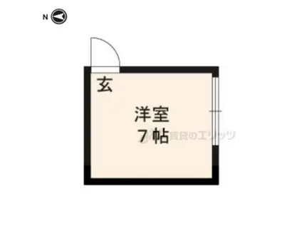 コーポ満田(ワンルーム/3階)の間取り写真