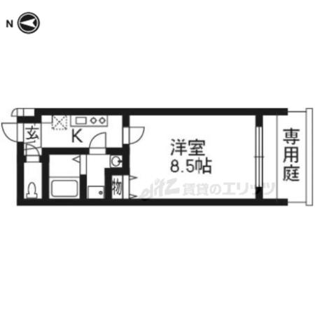 KS SQUARE(1K/1階)の間取り写真
