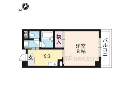 コーポ・サン(1K/3階)の間取り写真